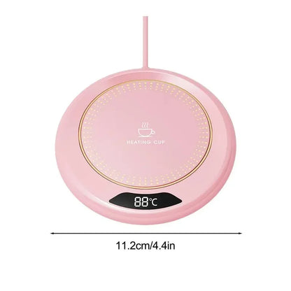 Mini Portable 55 65 75° USB Cup Warmer Coffee Mug Heating Coaster Smart Thermostatic Hot Plate Milk Tea Water Heating Pad Heater